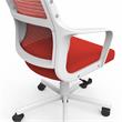 Furniture of America Tilah Metal and Mesh Adjustable Office Chair in Red