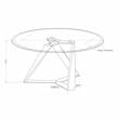 Furniture of America Hetra Contemporary Glass Top Coffee Table in Black