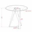 Furniture of America Hetra Contemporary Glass Top End Table in Black