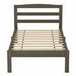 Furniture of America Tavii Transitional Wood Platform Twin Bed in Brushed Gray