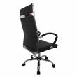 Furniture of America Damse Faux Leather Large Adjustable Office Chair in Black