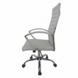 Furniture of America Damse Faux Leather Large Adjustable Office Chair in White