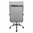 Furniture of America Damse Faux Leather Large Adjustable Office Chair in White