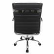 Furniture of America Damse Faux Leather Small Adjustable Office Chair in Black
