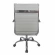 Furniture of America Damse Faux Leather Small Adjustable Office Chair in White