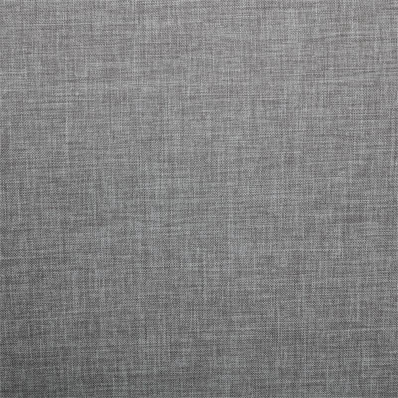 Furniture of America Ciela Faux Leather Cushioned Accent Chair in Gray