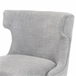 Furniture of America Nillicent Fabric Wing Back Office Chair in Light Gray