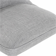 Furniture of America Nillicent Fabric Wing Back Office Chair in Light Gray