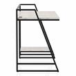 Furniture of America Sanue Metal Writing Desk with USB in Antique White