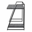 Furniture of America Sanue Metal Writing Desk with USB in Light Gray