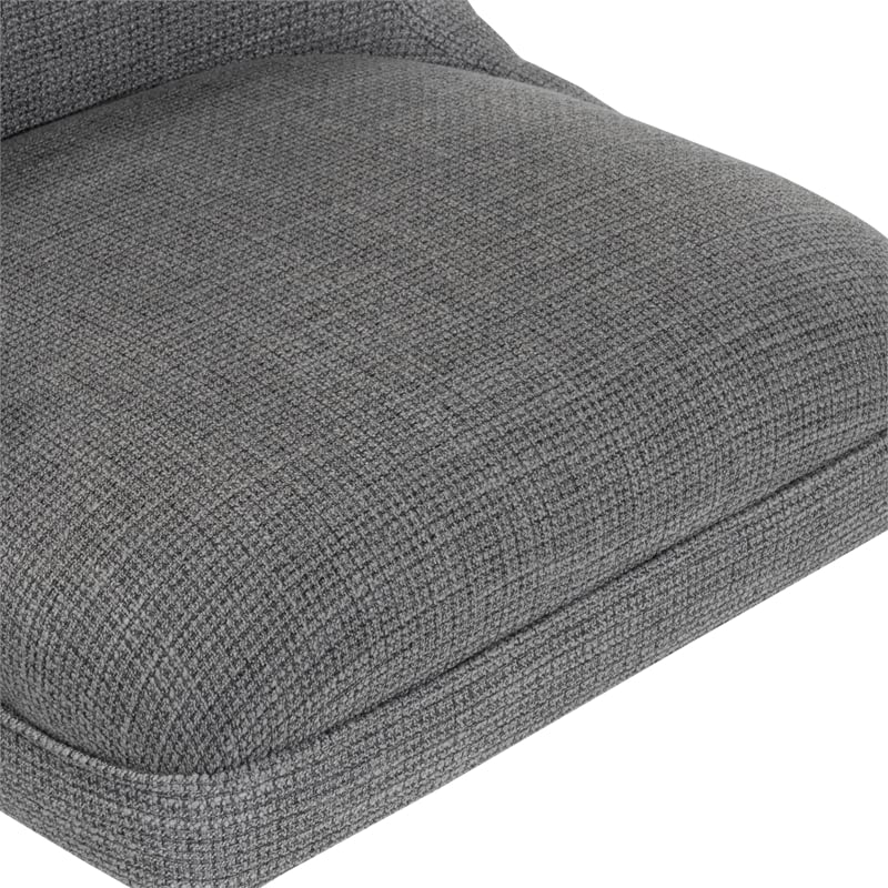 Furniture of America Nillicent Fabric Wing Back Office Chair in Gray