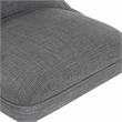 Furniture of America Nillicent Fabric Wing Back Office Chair in Gray