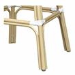 Furniture of America Adino Aluminum Patio Bar Chair in Black (Set of 2)