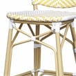 Furniture of America Adino Aluminum Patio Bar Chair in Yellow (Set of 2)