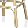Furniture of America Adino Aluminum Patio Bar Chair in Yellow (Set of 2)