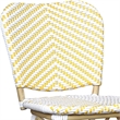 Furniture of America Adino Aluminum Patio Bar Chair in Yellow (Set of 2)