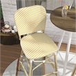 Furniture of America Adino Aluminum Patio Bar Chair in Yellow (Set of 2)