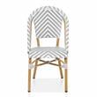 Furniture of America Acti Modern Aluminum Patio Dining Chair in Gray (Set of 2)