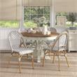 Furniture of America Acti Modern Aluminum Patio Dining Chair in Gray (Set of 2)