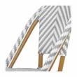 Furniture of America Acti Modern Aluminum Patio Dining Chair in Gray (Set of 2)