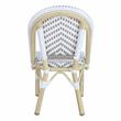 Furniture of America Dakie Aluminum 3pc Patio Chair and Table Set in Gray