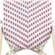 Furniture of America Dakie Aluminum 3pc Patio Chair and Table Set in Pink