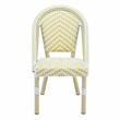 Furniture of America Dakie Aluminum 3pc Patio Chair and Table Set in Yellow