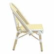 Furniture of America Dakie Aluminum 3pc Patio Chair and Table Set in Yellow