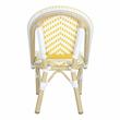 Furniture of America Dakie Aluminum 3pc Patio Chair and Table Set in Yellow