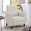 Furniture of America Ducee Transitional Fabric Push Back Chair in Beige