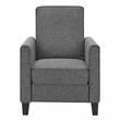 Furniture of America Ducee Transitional Fabric Push Back Chair in Gray