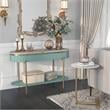 Furniture of America Timi Metal 2-Piece Console Table and Side Table in Green