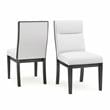 Furniture of America Meza 5-Piece Metal Dining Table Set in Gold and White