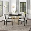 Furniture of America Meza 5-Piece Metal Dining Table Set in Gold and White