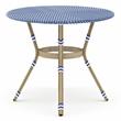 Furniture of America Reo French Aluminum Patio Counter Dining Table in Blue