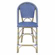Furniture of America Reo Aluminum 5-Piece Patio Counter Dining Set in Blue
