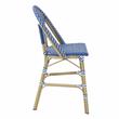 Furniture of America Reo Aluminum 5-Piece Patio Counter Dining Set in Blue
