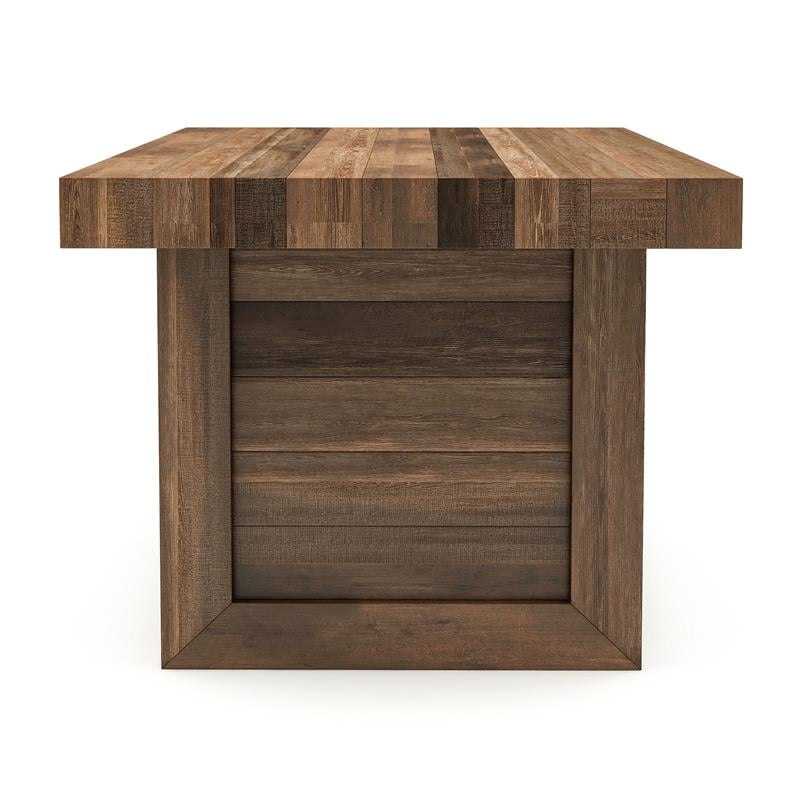 Furniture of America Blax Rustic Solid Wood Dining Table in Natural Tone