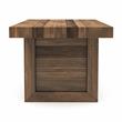 Furniture of America Blax Rustic Solid Wood Dining Table in Natural Tone