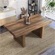 Furniture of America Blax Rustic Solid Wood Dining Table in Natural Tone