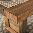 Furniture of America Blax Rustic Solid Wood Dining Table in Natural Tone
