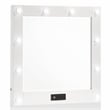 Furniture of America Lita Contemporary Wood Vanity Chest with Mirror in White