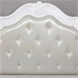 Furniture of America Mondu Traditional Wood Tufted Twin Kids Bed in White
