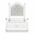 Furniture of America Mondu Traditional Wood Tufted Twin Kids Bed in White