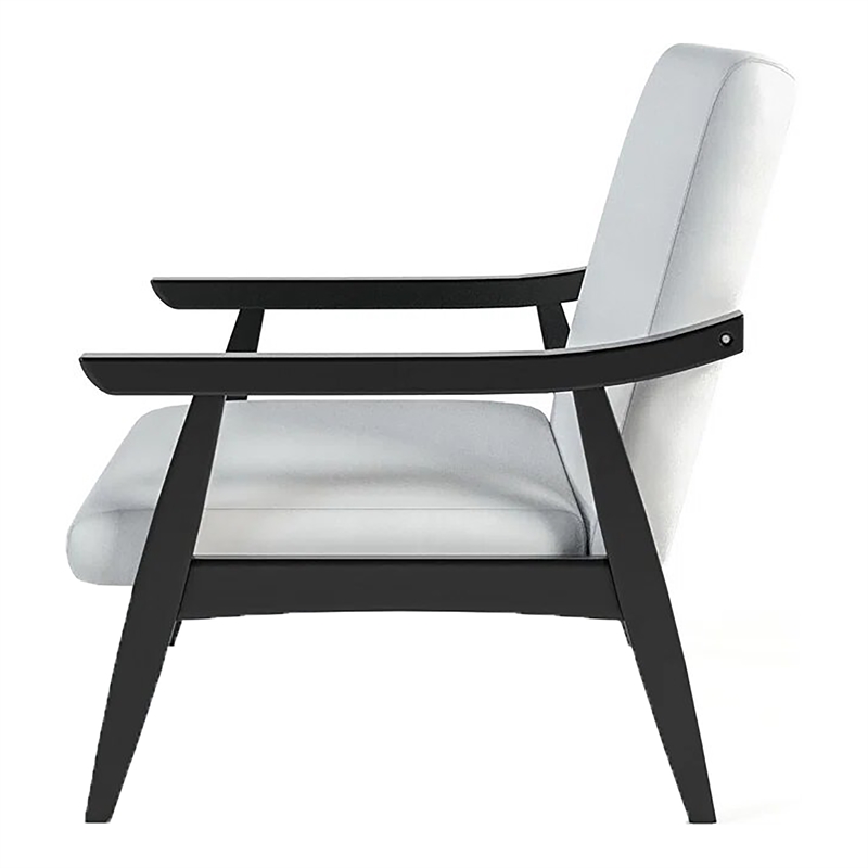 Furniture of America Kikee Faux Leather Cushioned Loveseat Bench in White