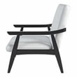 Furniture of America Kikee Faux Leather Cushioned Loveseat Bench in White