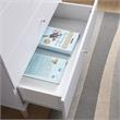 Furniture of America Pives Mid-Century Modern Wood 4-Drawer Chest in White