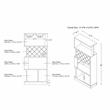 Furniture of America Kinly Wood 2-Piece Shoe Cabinet and Wine Rack in Gray
