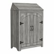 Furniture of America Kinly Wood 2-Piece Shoe Cabinet and Wine Rack in Gray