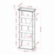 Furniture of America Drewden Metal 2pc Console Table and Bookcase Set in Gray